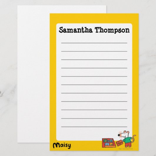 Maisy with Library Books 便箋 (正面/裏面)