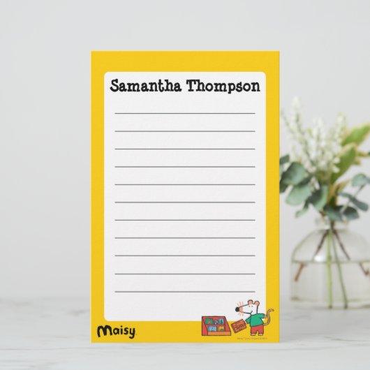 Maisy with Library Books 便箋 (スタンド正面)