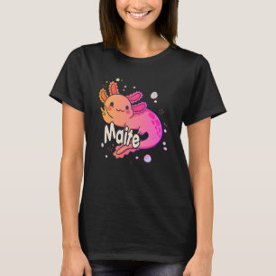 MAITE – 愛らしいAXOLOTLで美しい女の子の名前 Tシャツ
