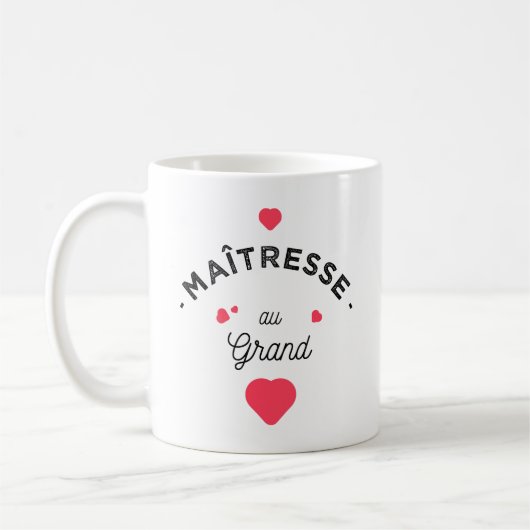 Maitresse au grand coeur コーヒーマグカップ (左)