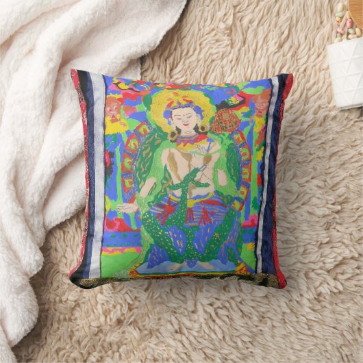 Maitreya仏の枕 クッション (ブランケット)