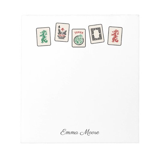 Maj Jonggメモ帳 ノートパッド (正面)