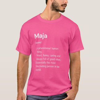 Maja名前定義ディクシおもしろいョナル Tシャツ