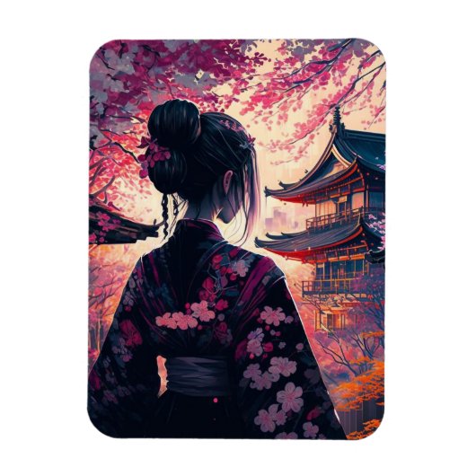 Maja Kirschbluten - Flexiber Fotomagnet マグネット (縦)