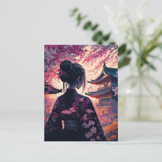 Maja Kirschblüten - Postcard ポストカード (スタンド正面)