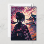 Maja Kirschblüten - Postcard ポストカード (正面/裏面)