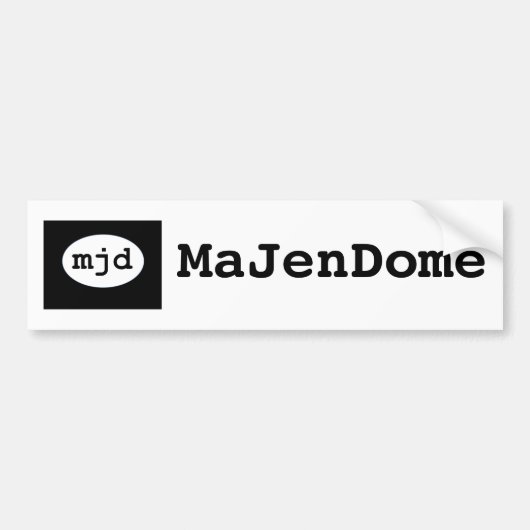 MaJenDomeのバンパーステッカー バンパーステッカー (正面)