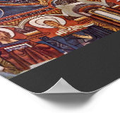 Majestas Domini From The Apse Of San Clemente Deta ポスター (角)