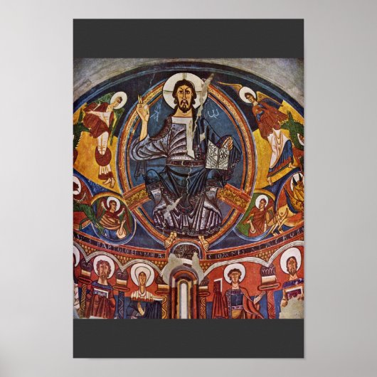 Majestas Domini From The Apse Of San Clemente Deta ポスター (正面)