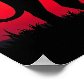 Majestätische Löwen Silhouette bei Sonnenaufgang ポスター (角)