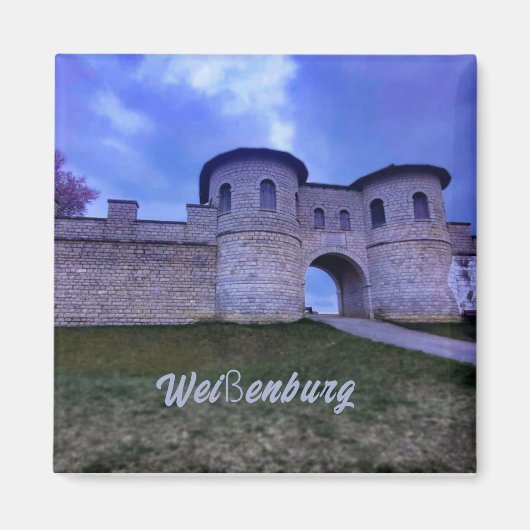 Majestätische Weissenburg  Ein Premium Magnet マグネット (正面)