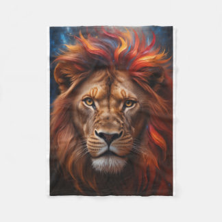 Majestätischer Löwe  フリースブランケット