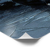 Majestätischer Schwarzer Panther – Malerei Porträt ポスター (コーナー)