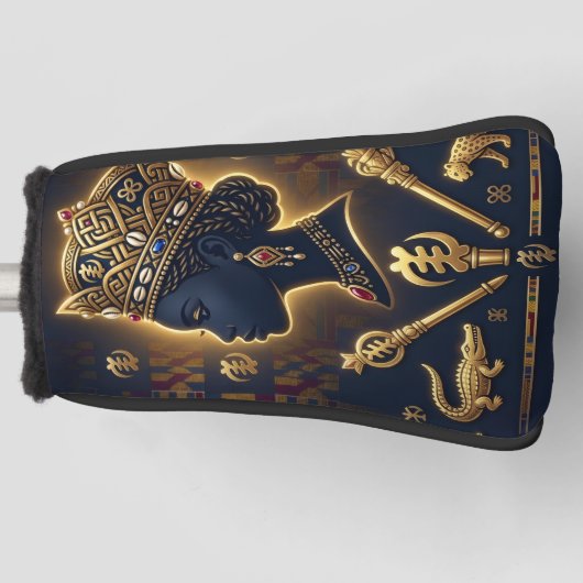 Majestic African queen portrait  ゴルフヘッドカバー (正面)