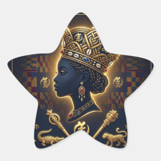 Majestic African queen portrait  星シール