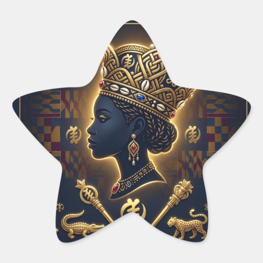 Majestic African queen portrait  星シール (正面)