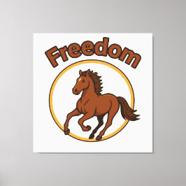 **Majestic Arabian Horse in the Golden Desert** キャンバスプリント