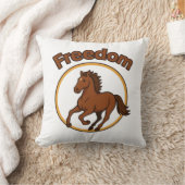 **Majestic Arabian Horse in the Golden Desert** クッション (ブランケット)