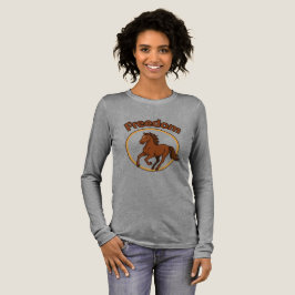 **Majestic Arabian Horse in the Golden Desert** トライブレンドＴシャツ