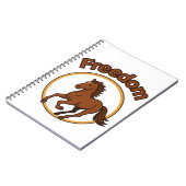 **Majestic Arabian Horse in the Golden Desert** ノートブック (左側)