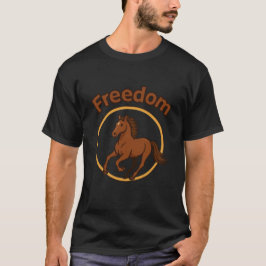 **Majestic Arabian Horse in the Golden Desert** Tシャツ