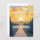 Majestic Austrian Palace at Sunset ポストカード (正面/裏面)