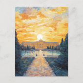 Majestic Austrian Palace at Sunset  ポストカード (正面)