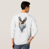 Majestic Bald Eagle – Symbol of Power & Freedom T- Tシャツ (裏面フル)