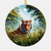 Majestic Bengal Tiger Keepsake セラミックオーナメント (正面)