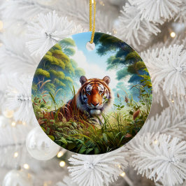 Majestic Bengal Tiger Keepsake セラミックオーナメント