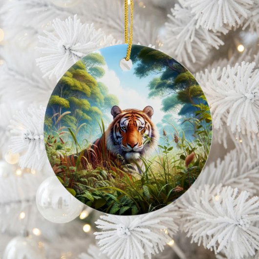 Majestic Bengal Tiger Keepsake セラミックオーナメント
