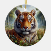 Majestic Bengal Tiger Keepsake セラミックオーナメント (正面)