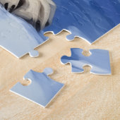 Majestic Bernese Mountain Dog Alpine Christmas ジグソーパズル (側面)