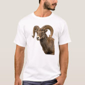 Majestic Bighorn Sheep on Rocky Hillside Tシャツ (正面)
