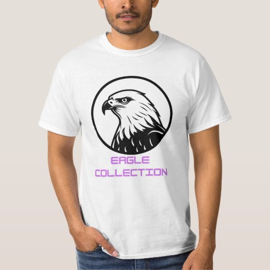 Majestic Black & White Eagle Head Emblem Tシャツ (正面)