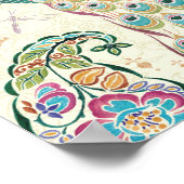 Majestic Blue Peacock ポスター (角)