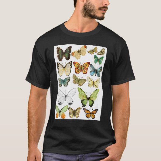 Majestic Butterfly  Blue Butterflies Morpho Tシャツ (正面)