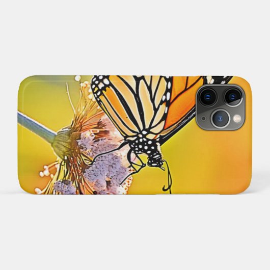 Majestic Butterfly Close Up Design Case-Mate iPhoneケース (裏面(横))