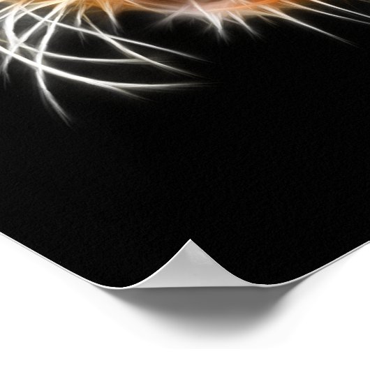 Majestic Cat Leopard Head ポスター (角)