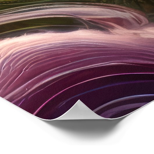 Majestic Celestial Dragon Over Fantasy Mountains ポスター (角)