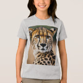 Majestic Cheetah – Speed and Grace of the Savannah トライブレンドＴシャツ (正面)