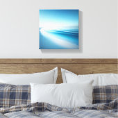 Majestic Coastal Cliffs with Surreal Sand Reflect キャンバスプリント (インサイチュ (寝室))