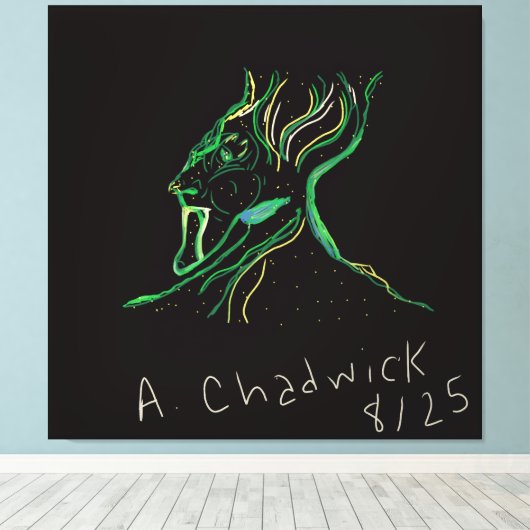 Majestic Constellation Stretched Canvas キャンバスプリント (インサイチュ (ウッドフロア))