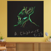 Majestic Constellation Stretched Canvas キャンバスプリント (インサイチュ (リビング))