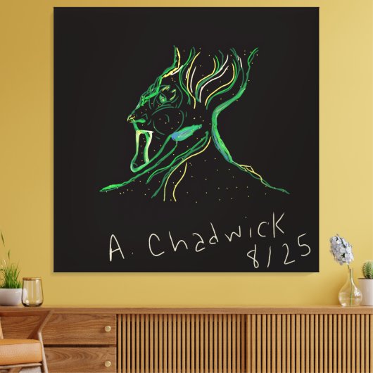 Majestic Constellation Stretched Canvas キャンバスプリント (インサイチュ (リビング))