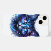 Majestic Cosmic Galaxy Cat - Nebula Space Fantasy  Case-Mate iPhoneケース (裏面 (横))