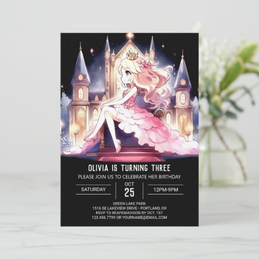 Majestic Cute Princess Birthday 招待状 (スタンド正面)
