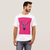 Majestic Deer Head Logo design. Tシャツ (正面フル)