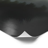 Majestic Deer in Misty Forest – Tranquil Wildlife ポスター (コーナー)