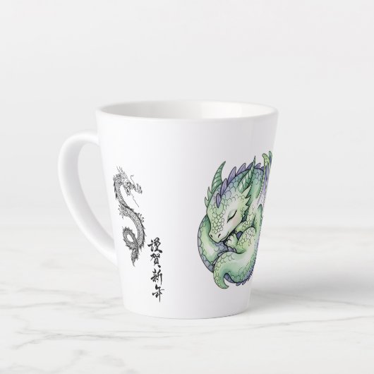 Majestic Dragon Mug カフェラテマグ (左アングル)